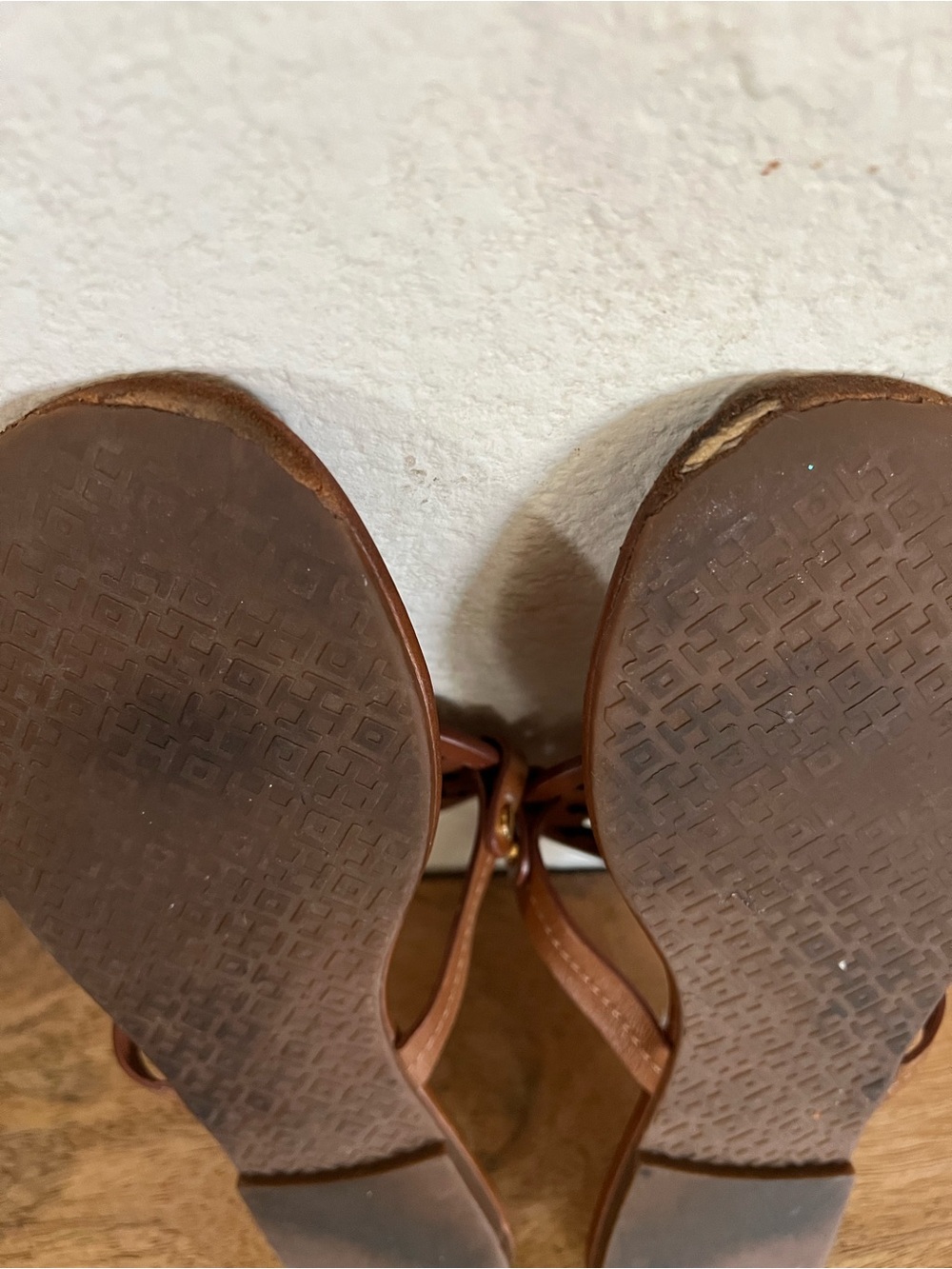 Tory Burch Miller Brown Leather Sandals Size 11 M - Picture 10 of 17